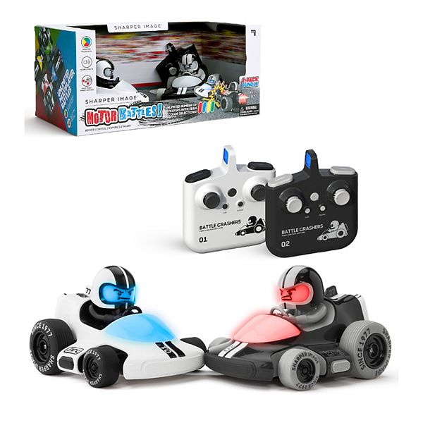 Sharper Image Motor Battles, RC Team Battle Racers - White Black