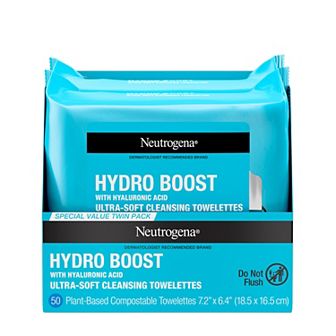 Neutrogena 2-Pack Hydro Boost Face Cleansing Cloths & Makeup Wipes