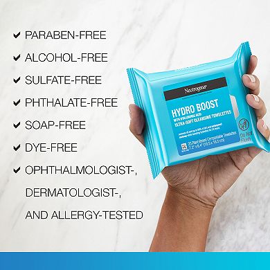 Neutrogena 2-Pack Hydro Boost Face Cleansing Cloths & Makeup Wipes