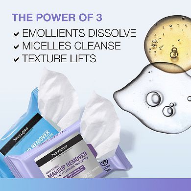 Neutrogena 3-Pack Day & Night Ultra-Soft Face Wipes