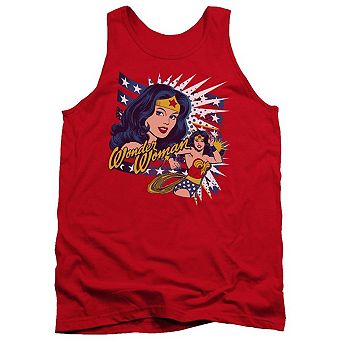 Dco Pop Art Wonder Woman Adult Tank Top