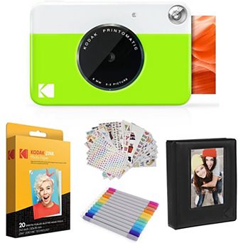 Kodak Printomatic Instant Print Camera & Photo Paper (20 Sheets) Gift Bundle