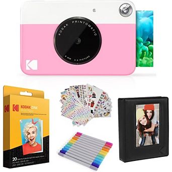 Kodak Printomatic Instant Print Camera & Photo Paper (20 Sheets) Gift Bundle