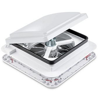 Hike Crew 11" RV Roof Vent Fan, 12V Manual Camper Fan with 3-Speeds & LED Light