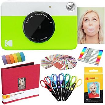 Kodak Printomatic Instant Print Camera & Photo Paper (20 Sheets) Art Bundle
