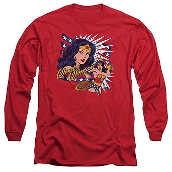 Dco Pop Art Wonder Woman Long Sleeve Adult T-shirt