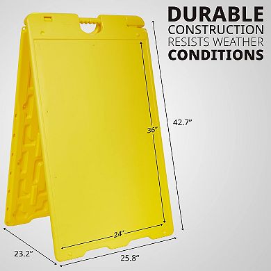 Jumbl A Frame Sandwich Board 24 X 36” Display Sidewalk Sign With Pvc Sign Protector