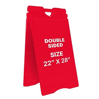 Jumbl A Frame Sandwich Board 15.7 X 26” Display Sidewalk Sign With Pvc Sign Protector