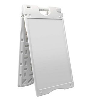 Jumbl A Frame Sandwich Board 15.7 X 26” Display Sidewalk Sign With Pvc Sign Protector (yellow)