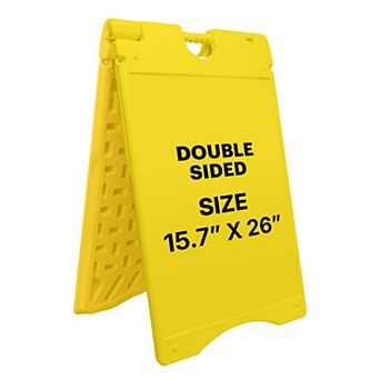 Jumbl A Frame Sandwich Board 15.7 X 26” Display Sidewalk Sign With Pvc Sign Protector