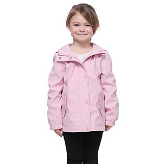 Girls' Rokka&rolla Waterproof Rain Coats Rubberized Jackets