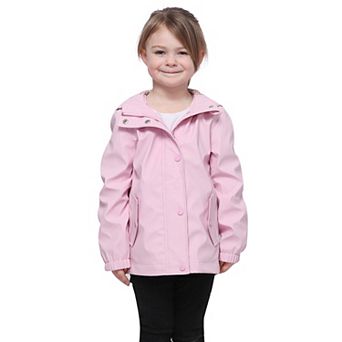 Girls' Rokka&rolla Waterproof Rain Coats Rubberized Jackets