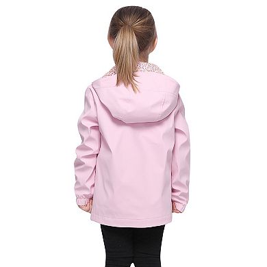 Girls' Rokka&rolla Waterproof Rain Coats Rubberized Jackets