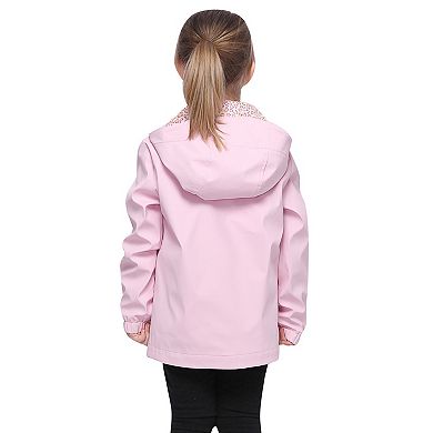 Girls' Rokka&rolla Waterproof Rain Coats Rubberized Jackets