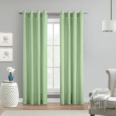 Light Filtering Soft And Relaxed Feel In Room Provide Privacy Grommet Curtain Panel