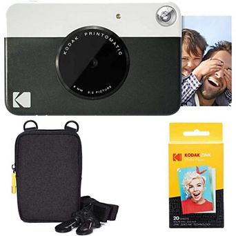 Kodak Printomatic Instant Print Camera & Zink Photo Paper - Basic Bundle