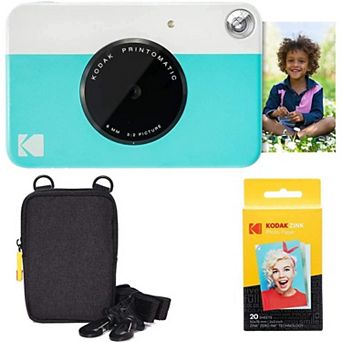 Kodak Printomatic Instant Print Camera & Zink Photo Paper - Basic Bundle