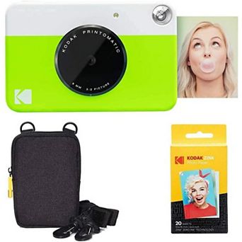 Kodak Printomatic Instant Print Camera & Zink Photo Paper - Basic Bundle