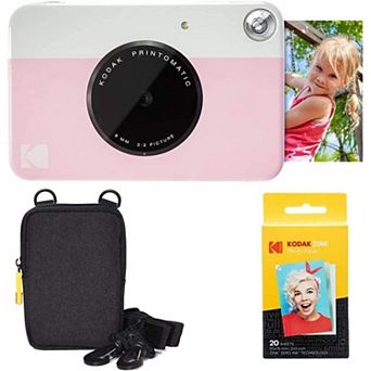 Kodak Printomatic Instant Print Camera & Zink Photo Paper - Basic Bundle