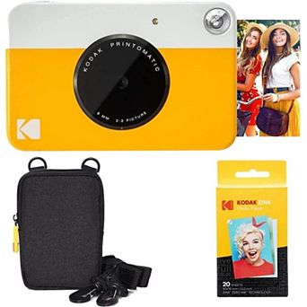 Kodak Printomatic Instant Print Camera & Zink Photo Paper - Basic Bundle