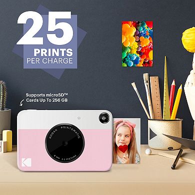 Kodak Printomatic Instant Print Camera - Prints On Zink 2x3" Photo Paper