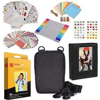 Kodak Zink Photo Paper 2x3" (50 Pack), And Photo Album Fun Accessory Kit