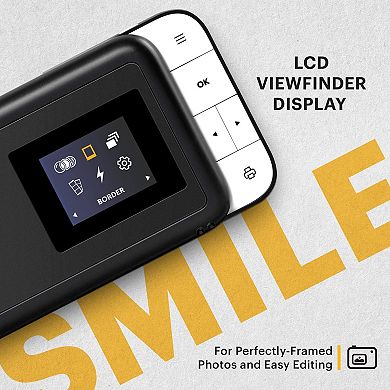 Kodak Smile Digital Instant Print Camera  Slide-open 10mp Instant Camera 2x3"
