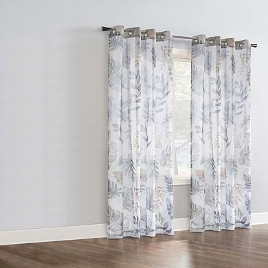 Botanical Leaf Design Touch Of Nature To Your Home Or Office Grommet Curtain Panel