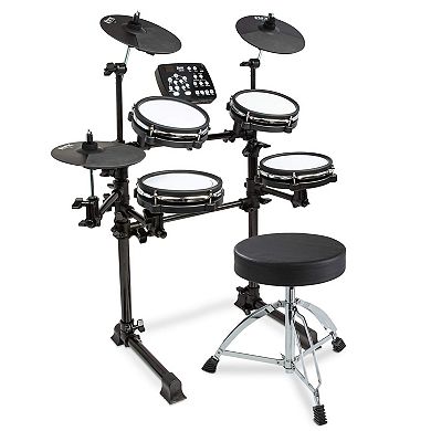 Lyxjam Drum Throne With Adjustable Height, Drum Stool Padded Soft Seat For Kids And Adults