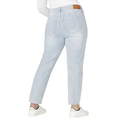 ELOQUII Women's Plus Size The Leigh Super Stretch Slim Leg Jean