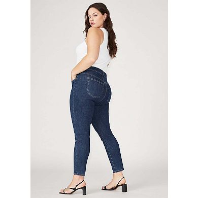 ELOQUII Women's Plus Size The Morgan Super Stretch Skinny Leg Jean