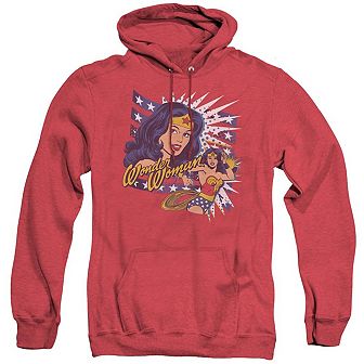 Dco Pop Art Wonder Woman Adult Heather Hoodie