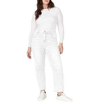 ELOQUII Women's Plus Size The Leigh Super Stretch Slim Leg Jean