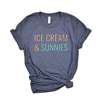 Ice Cream And Sunnies Youth Short Sleeve Graphic Tee