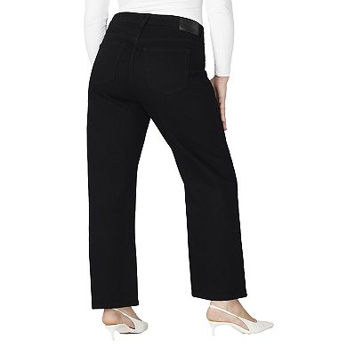 ELOQUII Women's Plus Size The Naomi Comfort Stretch Straight Leg Jean