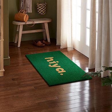 Town & Country Terra Hiya Painted Welcome Outdoor Door Mat