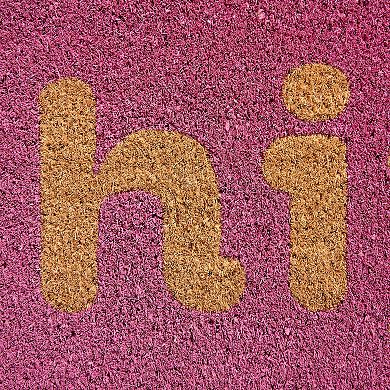 Town & Country Terra Hiya Painted Welcome Outdoor Door Mat