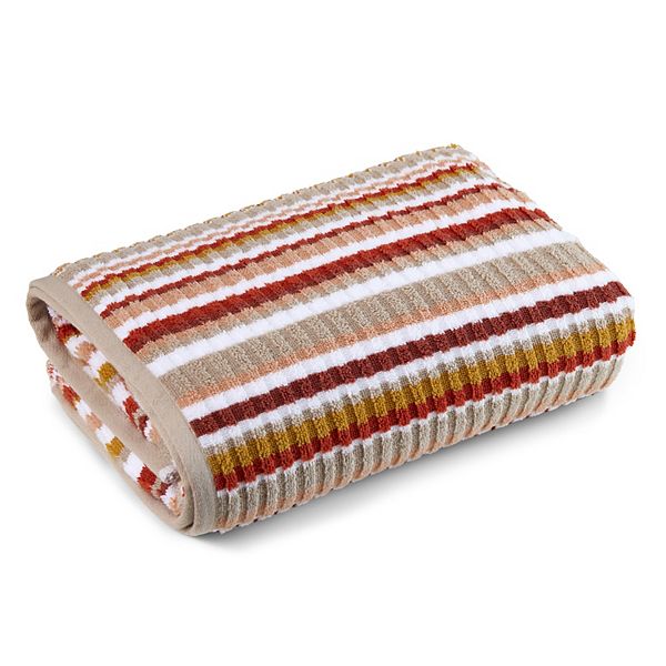 Caro Home Canton Striped Dobby Bath Towel