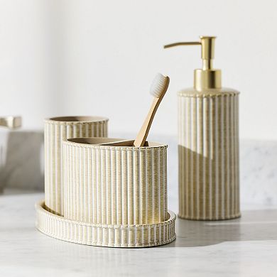 Caro Home Finley Faux Wood Bathroom Tumbler Cup
