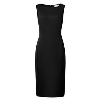 Women's Sleeveless Sheath Dress Boat Neck Casual Office Pencil Dresses