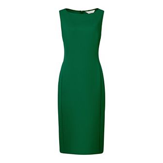 Women's Sleeveless Sheath Dress Boat Neck Casual Office Pencil Dresses