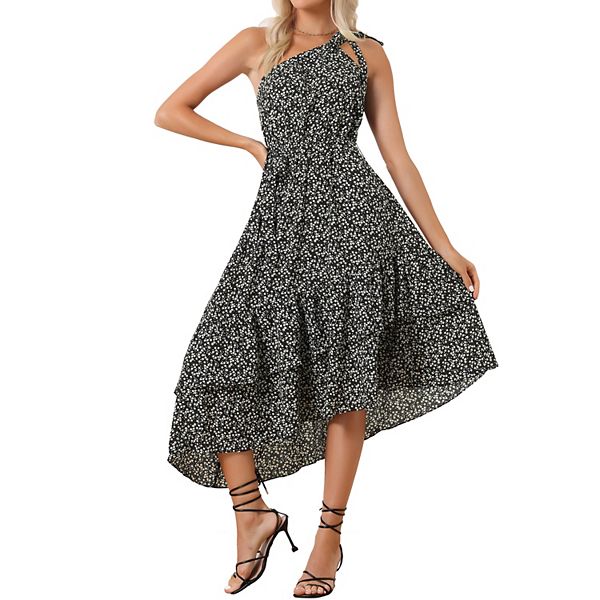Women's Tiered Sleeveless Midi Dress