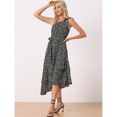 Sleeveless layered ladies dress