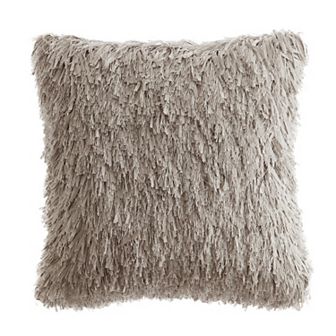 Modern Elements Keegan 18" x 18" Faux Fur Shag Decorative Pillow