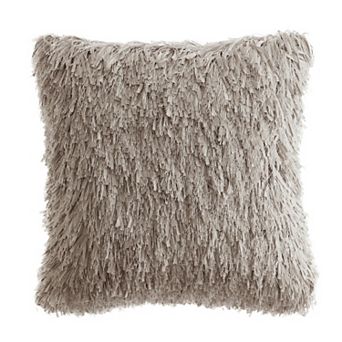 Modern Elements Keegan 18" x 18" Faux Fur Shag Decorative Pillow
