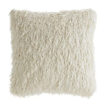 Modern Elements Keegan 18" x 18" Faux Fur Shag Decorative Pillow