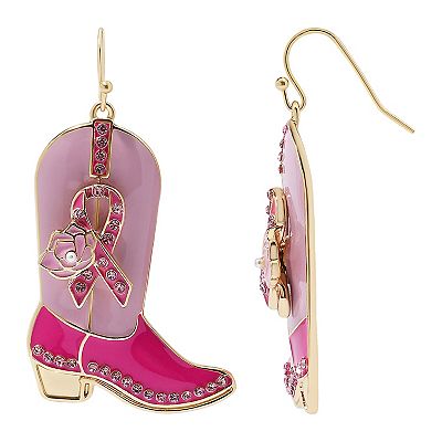 Fashion Pink Ribbon Pin with Crystals Fashion Pink Ribbon Pin with Crystals