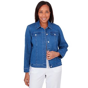 Petite Alfred Dunner Classic Fit Denim Jean Jacket