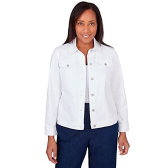 Petite Alfred Dunner Classic Fit Denim Jean Jacket