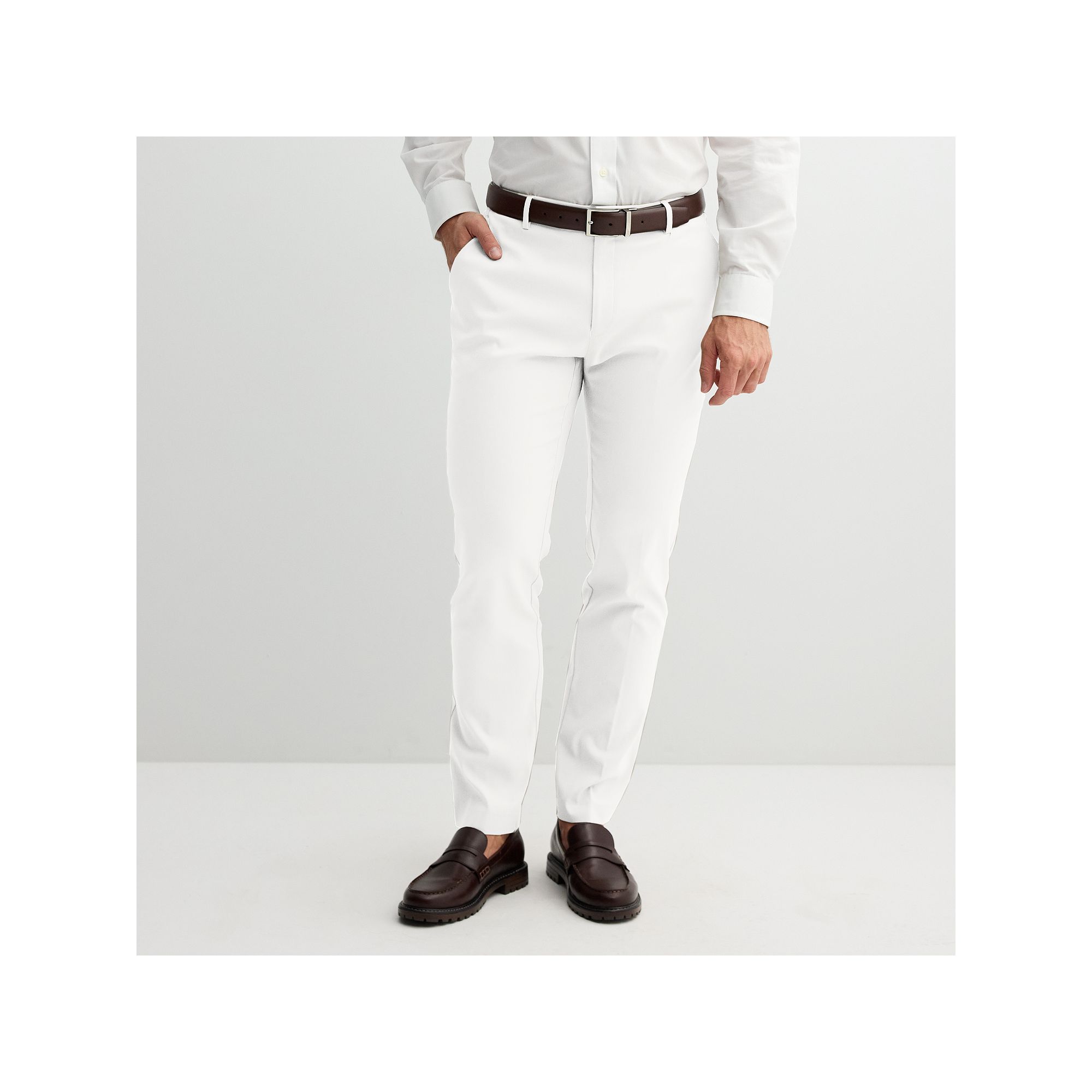 Mens Apt. 9® Premier Flex Slim-Fit Stretch Dress Pants, Size: 29X30, Whit